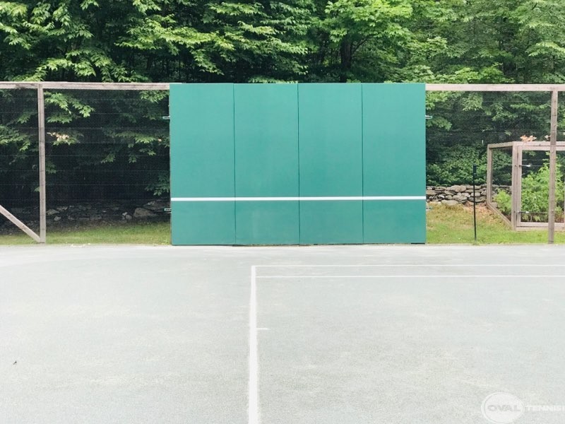 Backboard Hitting Walls Oval Tennis