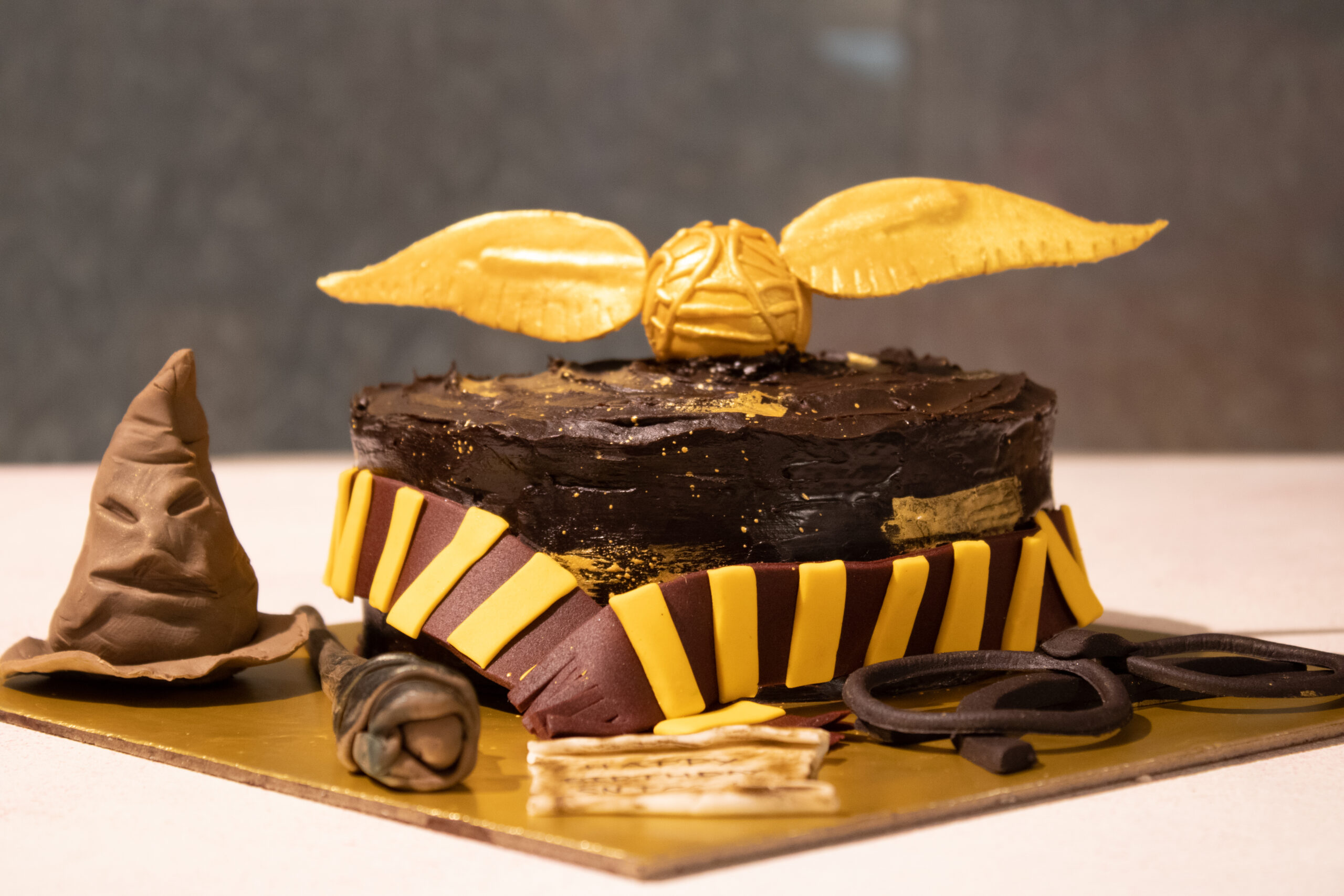 Handmade Fondant Harry Potter Inspired Cake Topper Set www