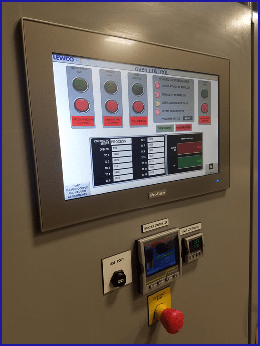 Composite Curing Oven LEWCO's Composite Curing Control System LEWCO
