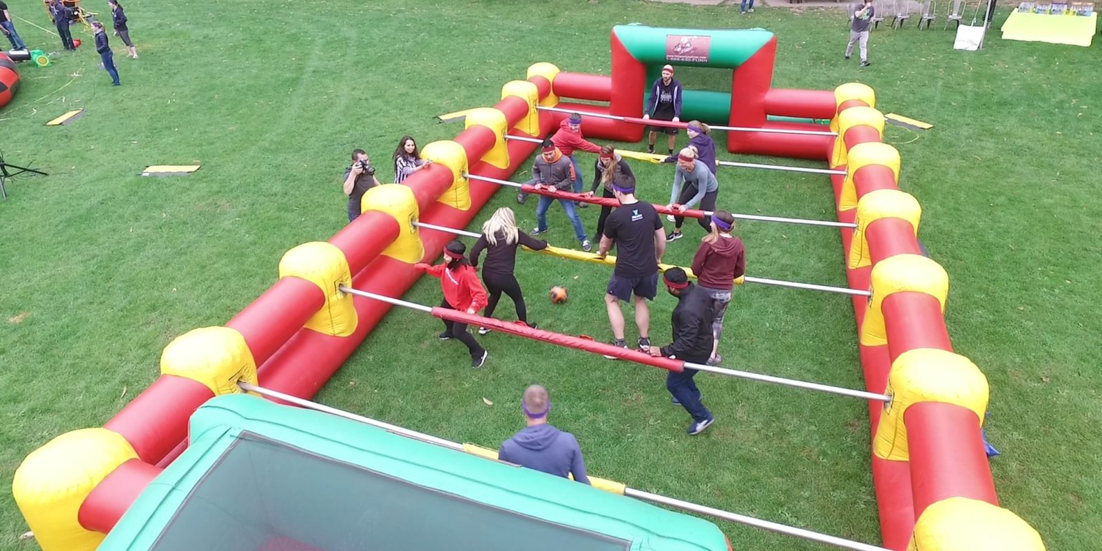 Human Foosball Rental Giant Inflatable Party Rentals San Francisco