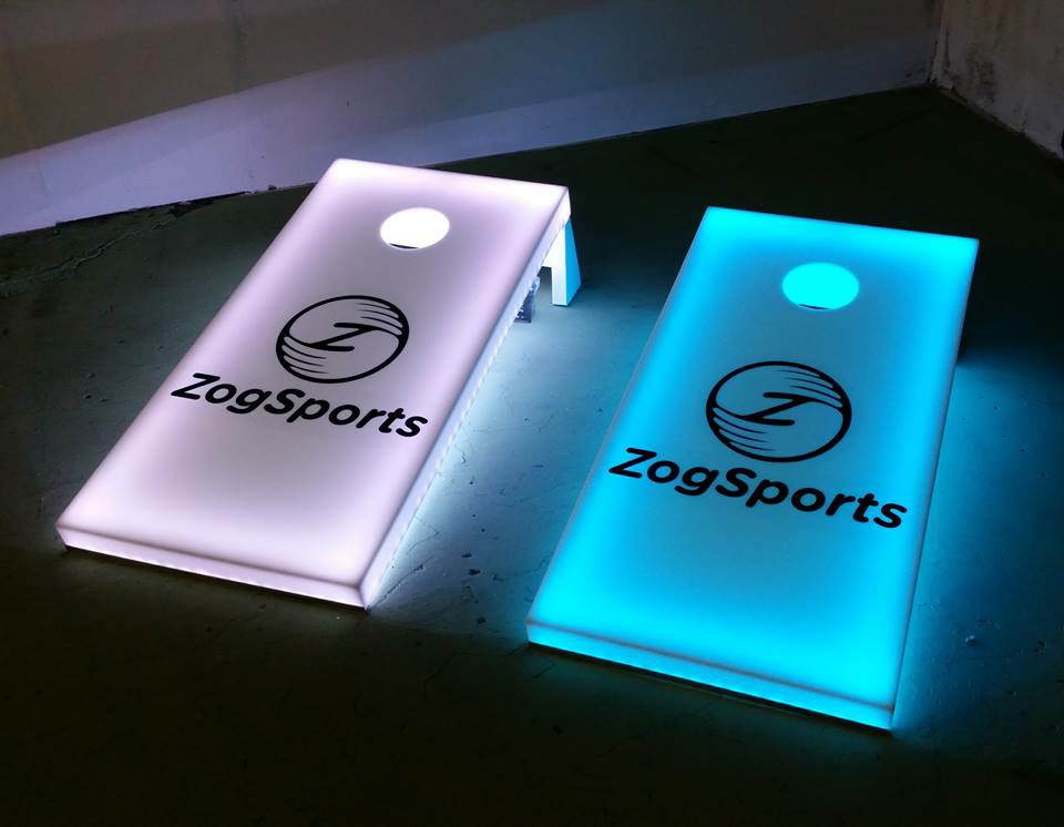 Light Up Corn Hole Game Glow Game Rentals Over 21 Party Rentals