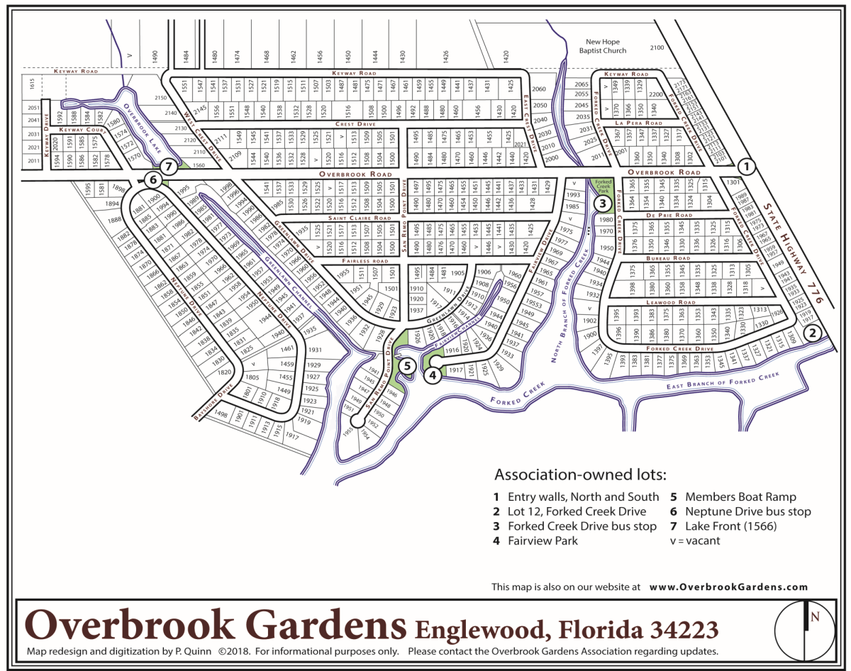 Map and Association Properties Overbrook Gardens Association, Inc.