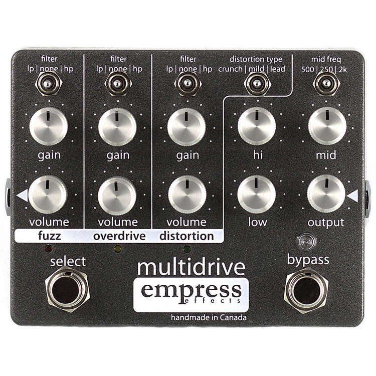 Empress Multidrive Overdrive/Distorsión/Fuzz para Guitarra • Overdrive.cl