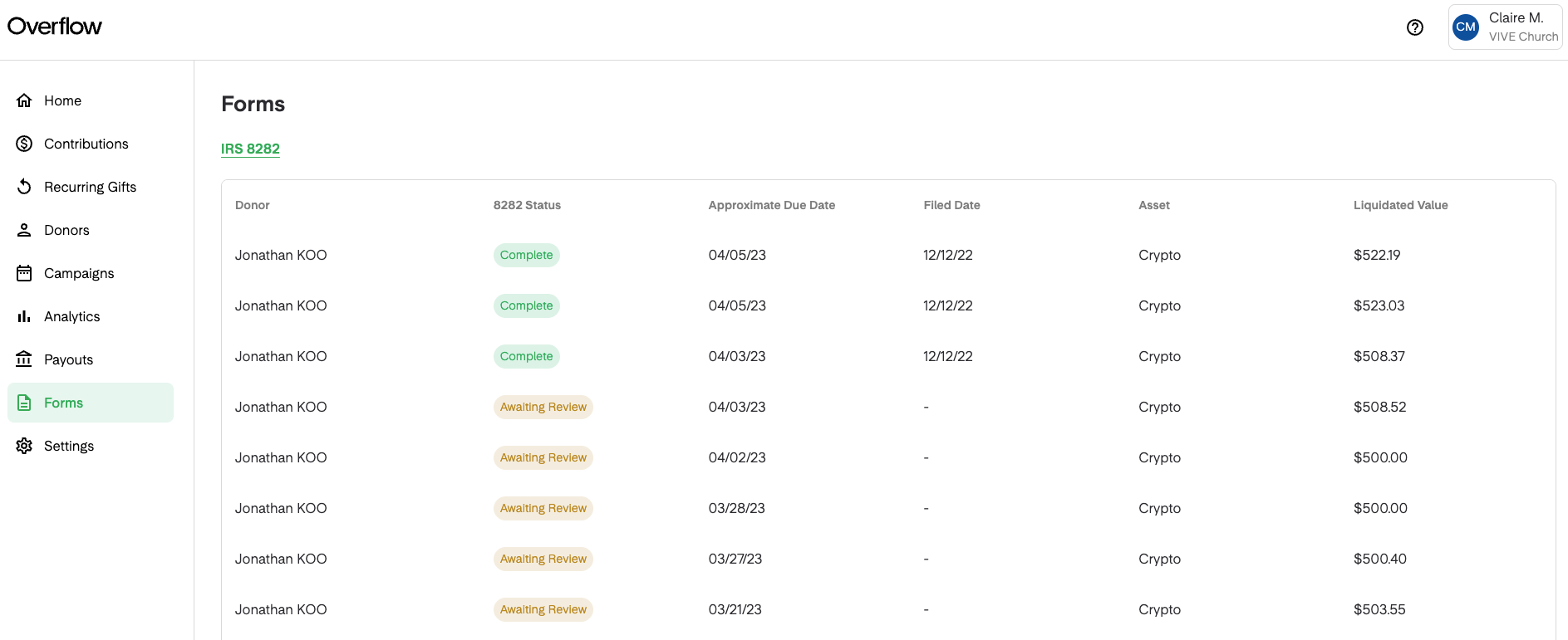 Automate Your 8282 Form Filings Overflow