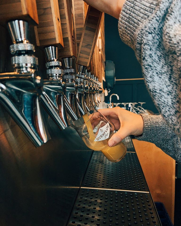 Overflow Taps Craft Beer, Wine, and Charity Every pint helps fund