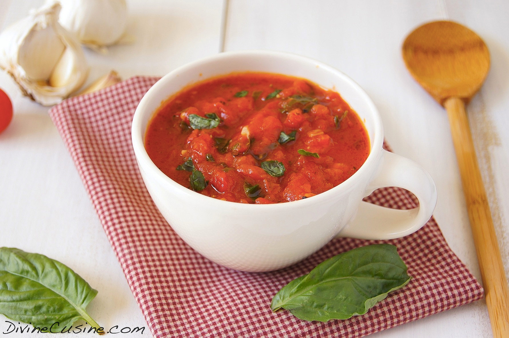 Tomato & Sweet Basil Bisque Recipe Easy and Delicious.