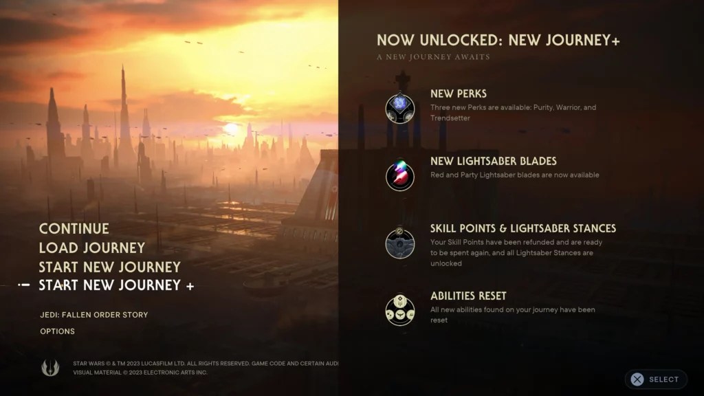 Tudo sobre o New Journey Plus em Star Wars Jedi Survivor
