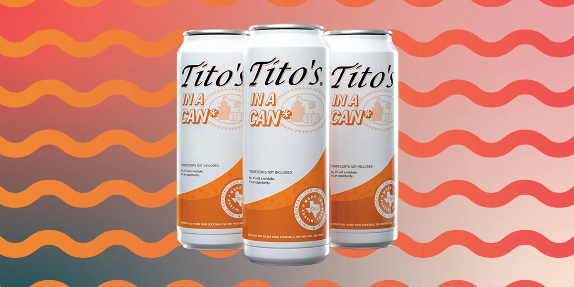 Tito’s is ‘Launching’ a Vodka RTD, Minus the ‘Drink’ Overproof