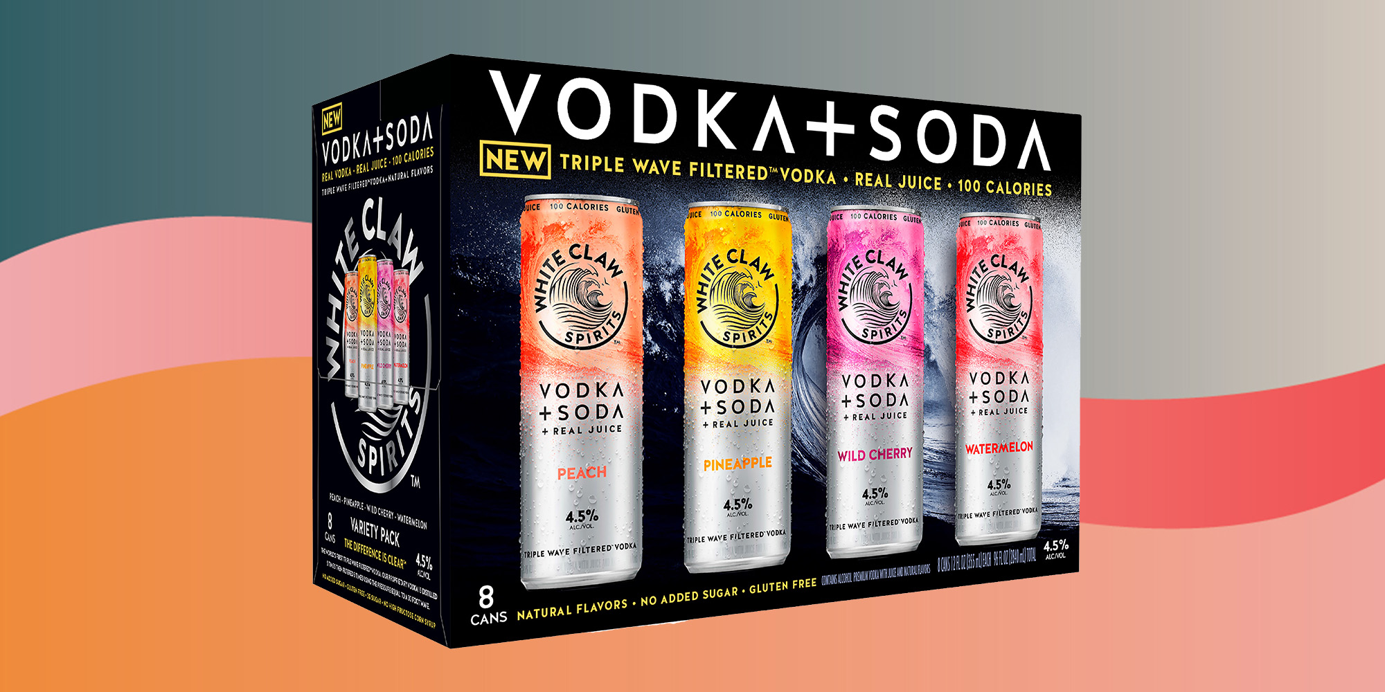 White Claw Debuts New Vodka + Soda Line With Four Fruit Flavors Overproof