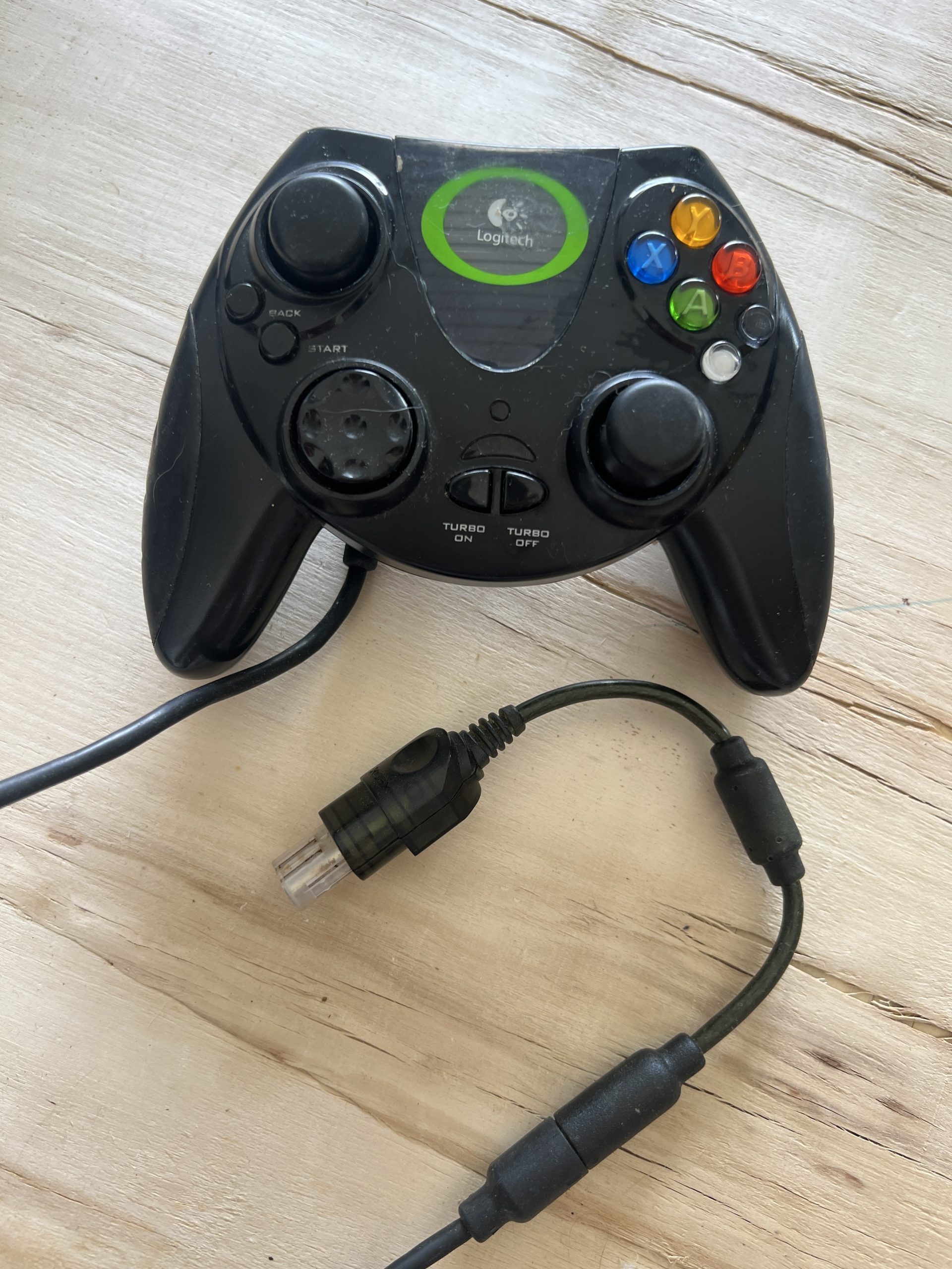 Xbox Controller Logitech with break away connector Overrs Gameola
