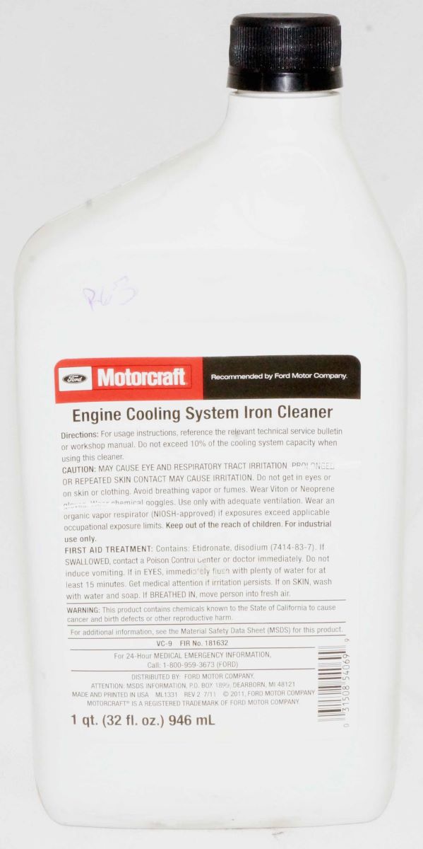 Genuine OEM VC9 Motorcraft Diesel Engine Cooling System Iron Cleaner