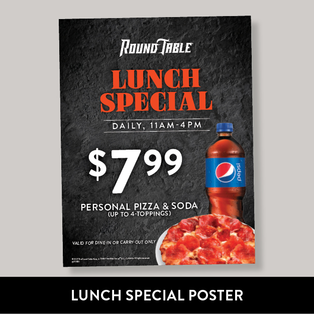 Round Table Pizza Lunch Specials Matttroy