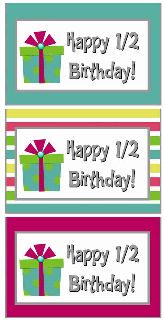 Half Birthday Class Gift with Free Printable Bag Topper Over The Big Moon