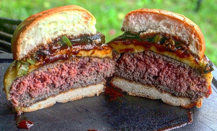 Bbq Bison Burger - Over The Fire Cooking