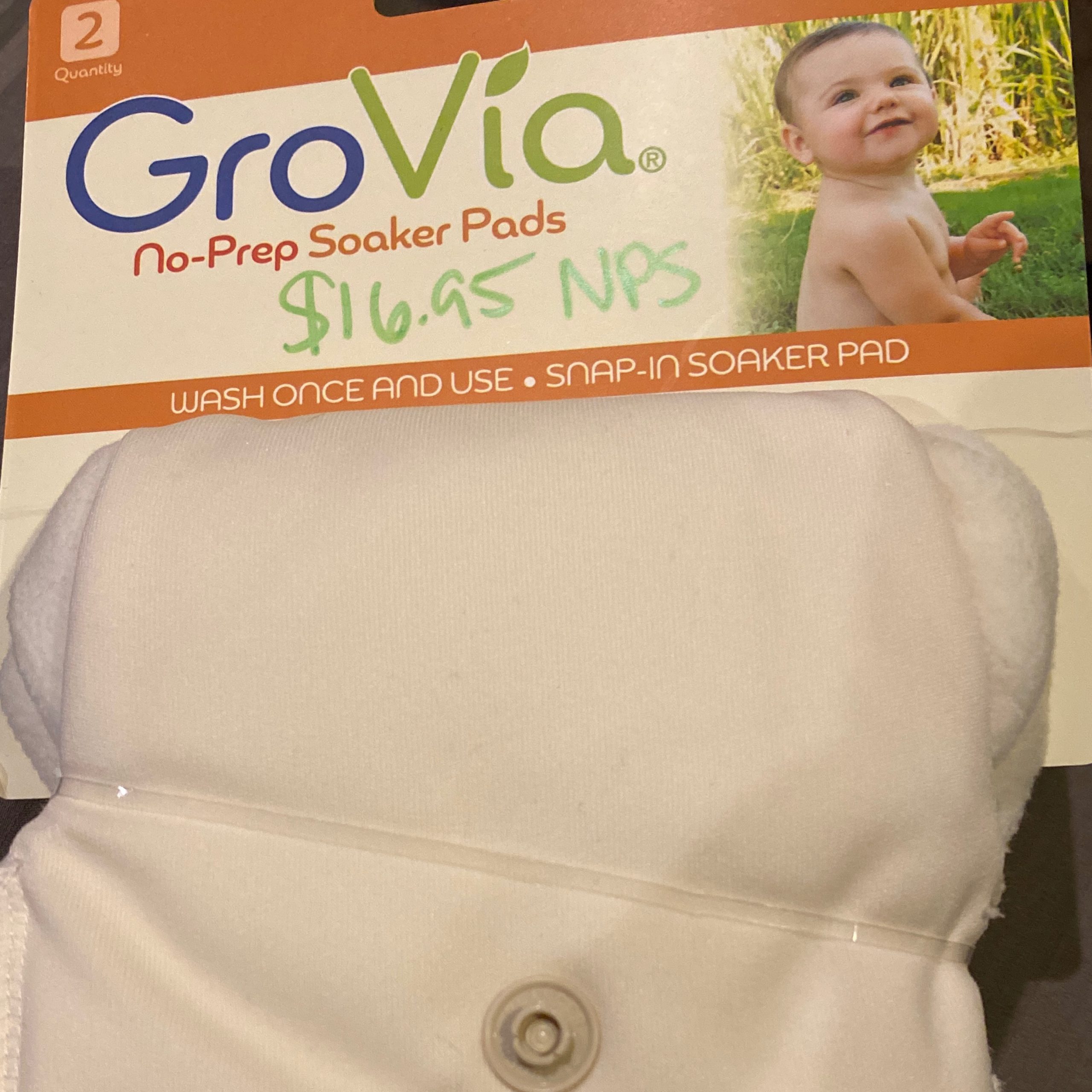NPS No Prep Soaker Pad Over the Moon Cloth Diaper Service