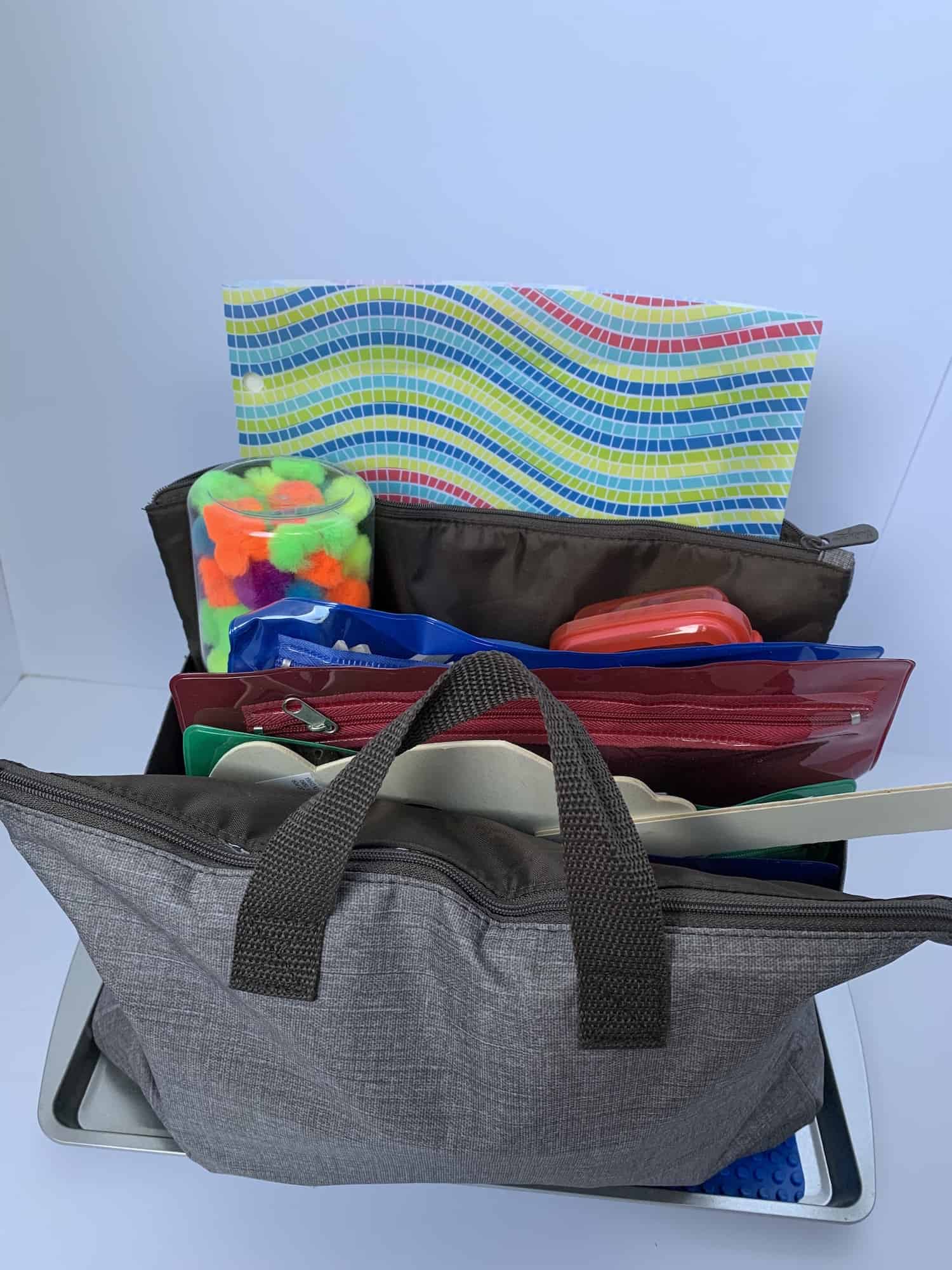 Travel Busy Bag for Preschoolers Over the River Multigenerational Travel