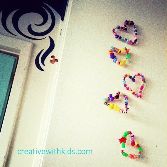 Pipe Cleaner Bead Hearts
