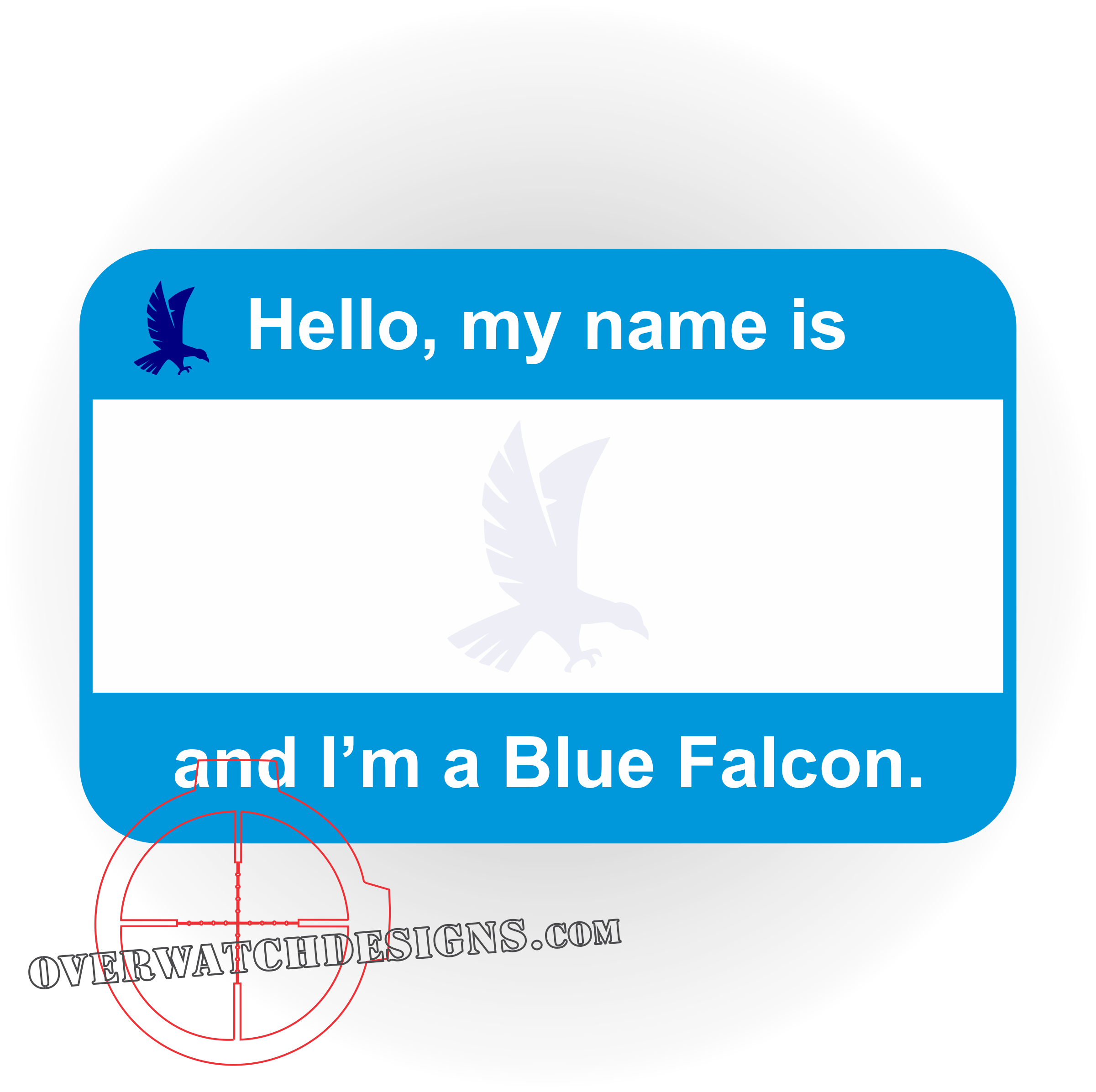 Blue Falcon Nametag Overwatch Designs