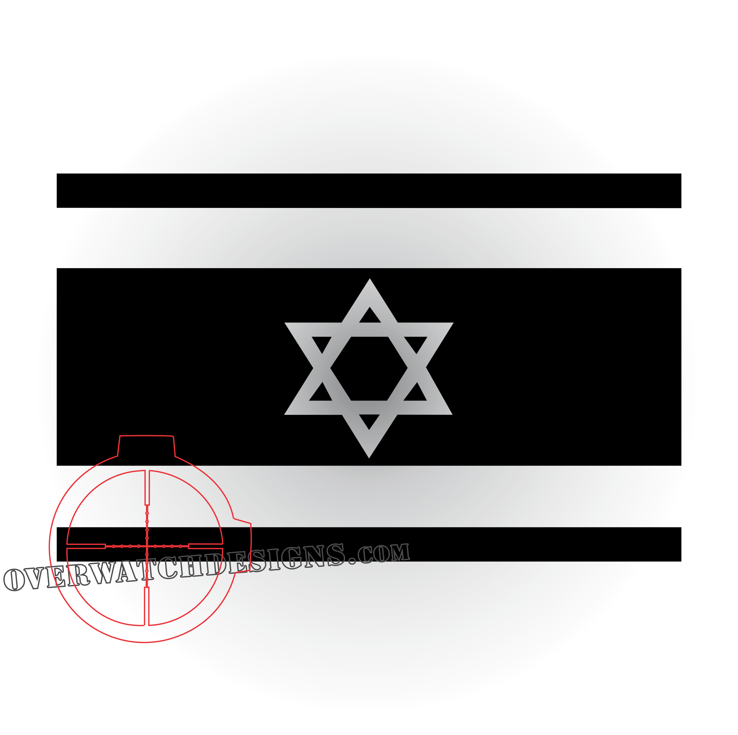 Israel Flag Decal, show off the flag on your back window or anywhere else!