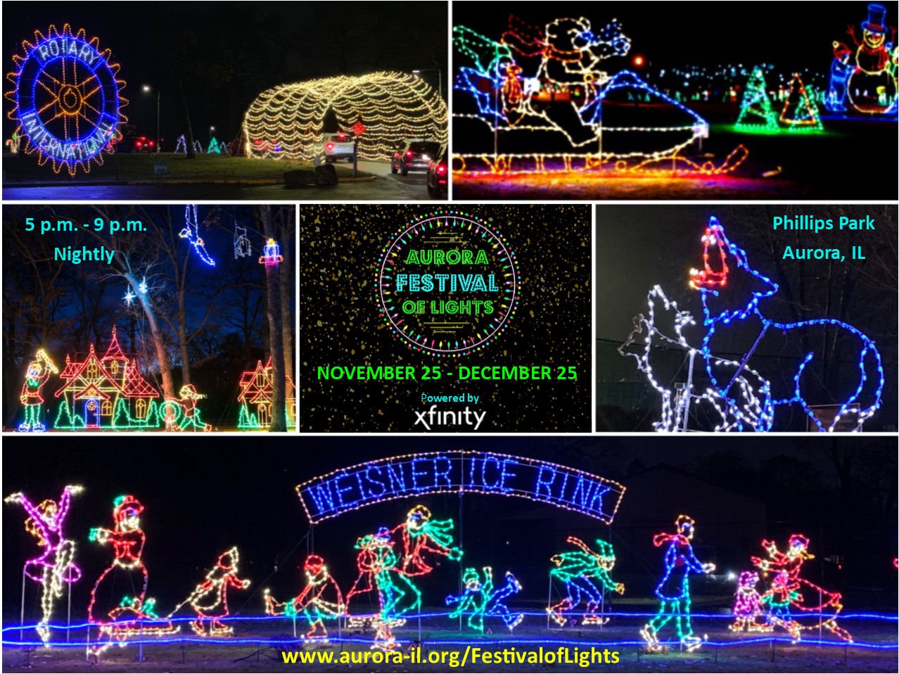 2022 Aurora Festival of Lights DriveThru