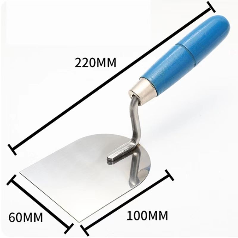 Stainless steel Bricklaying trowel, with hard wood handle, Solid