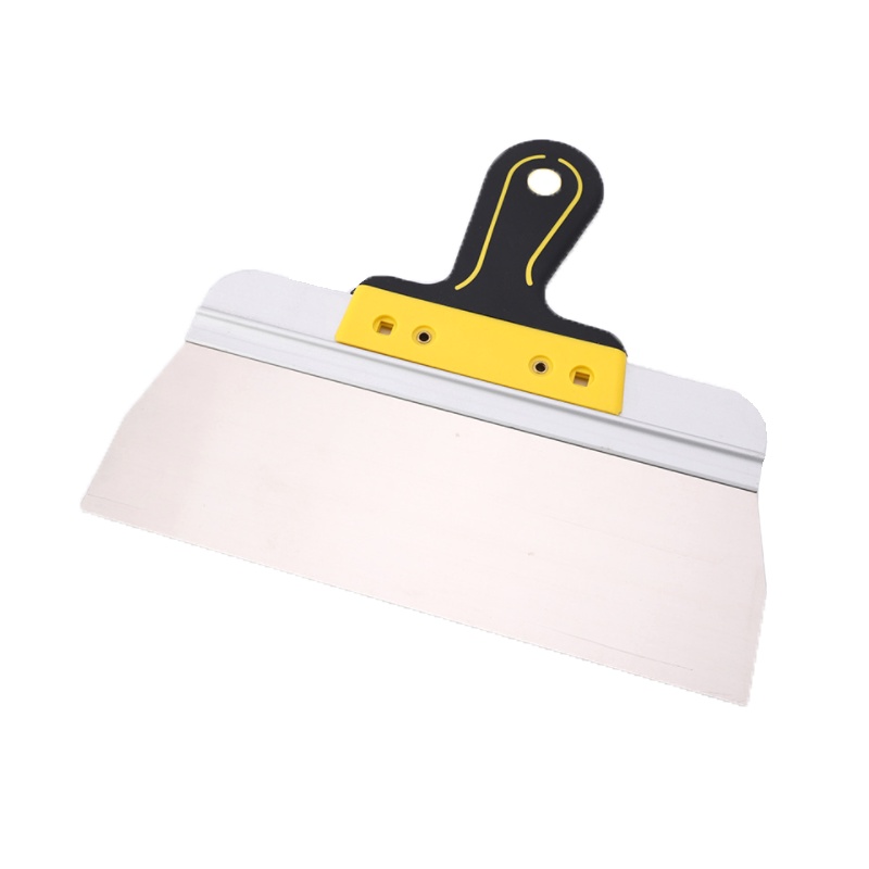 Putty knife with dual color plastic handle, spatula scraper for