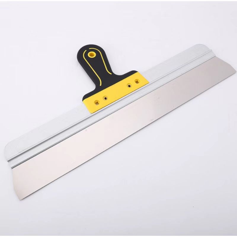 Putty knife with dual color plastic handle, spatula scraper for