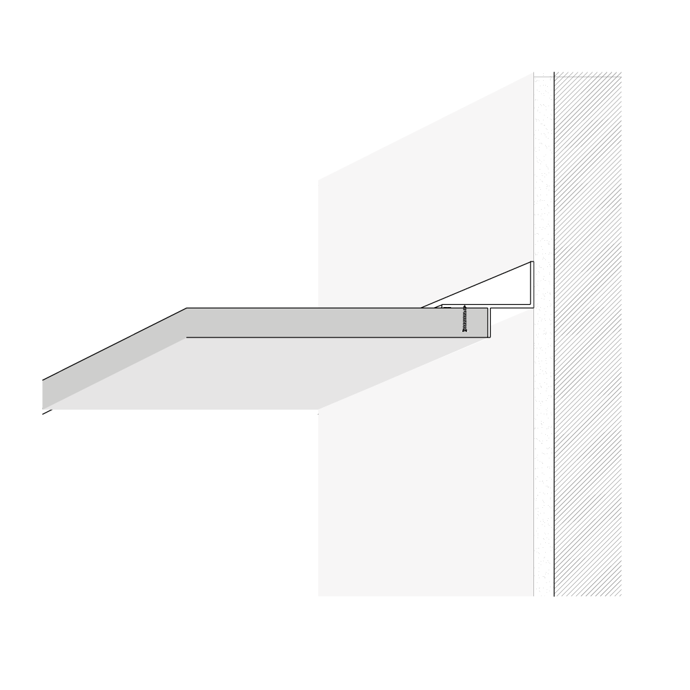 Plaster Trim 20mm x 15mm OWA Aluminium Profiles