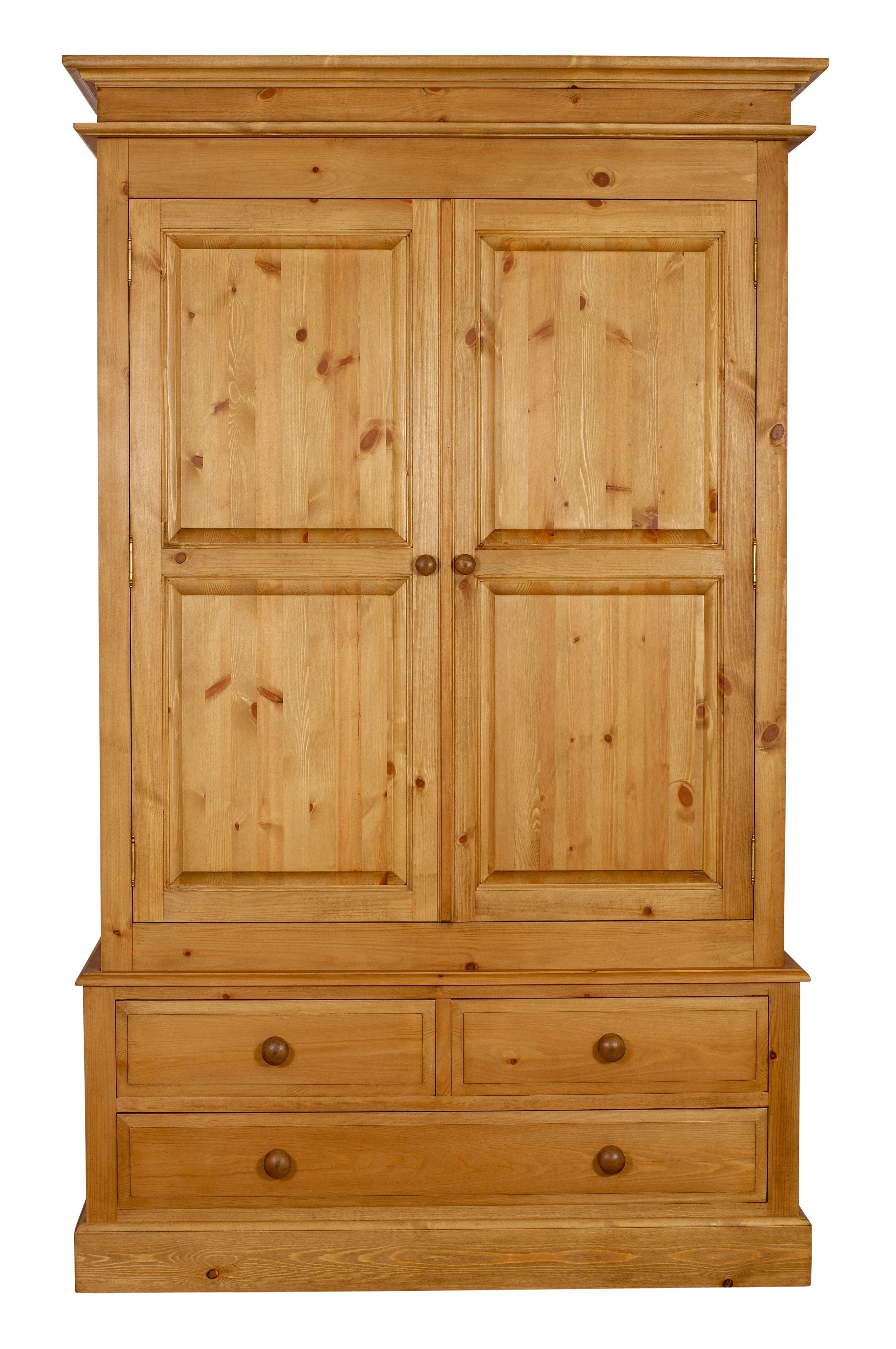 Pine Wardrobes, Waxed or Painted Owen Pine & Oak Furniture