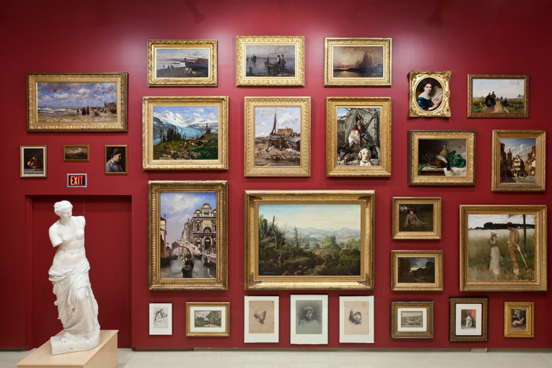 Salon Hanging Owens Art Gallery