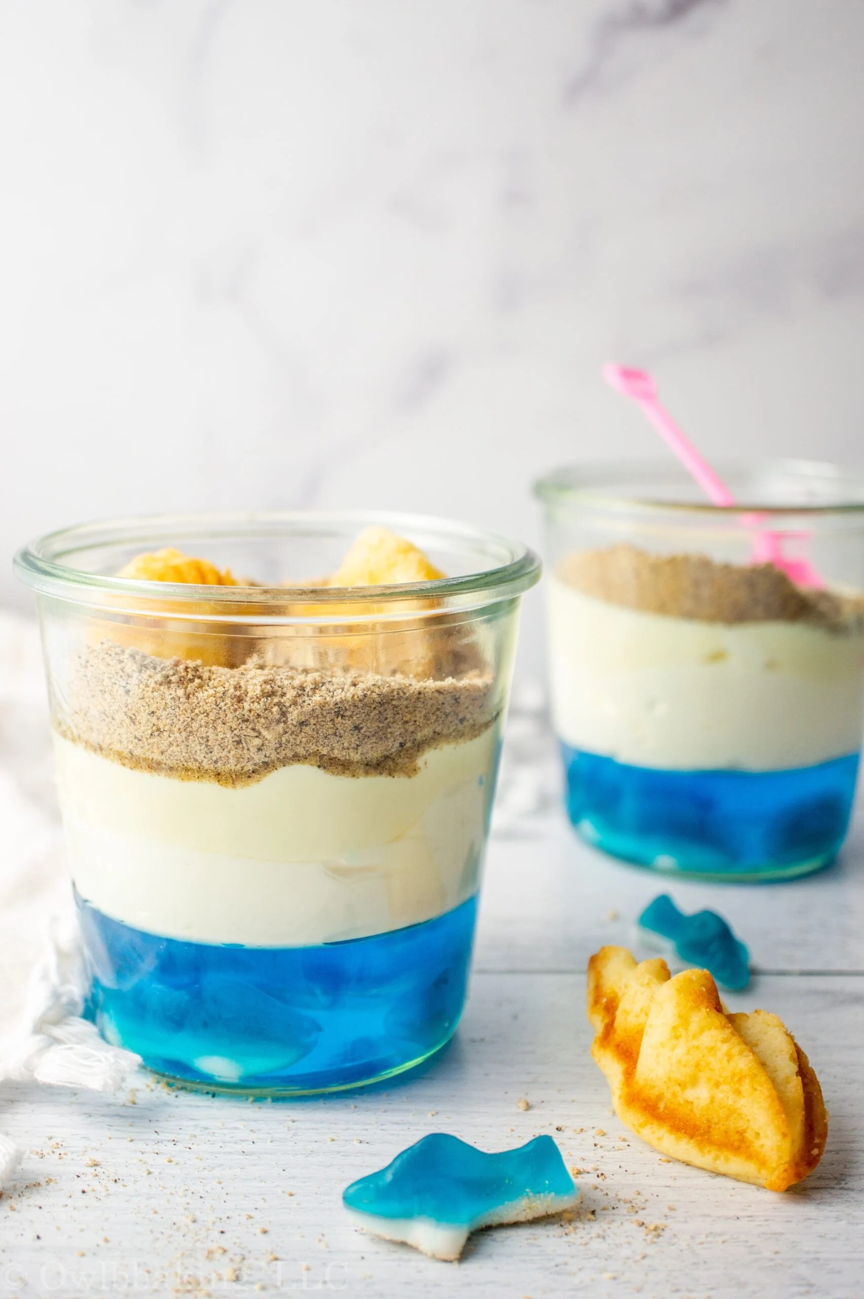 Beach Pudding Jars Great for a Beach Picnic