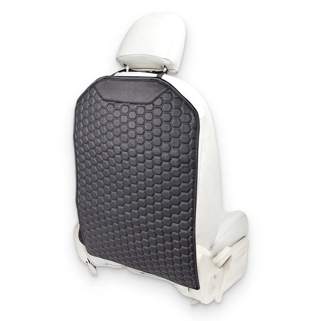 Car Seat Back Protector Black "Hexy" by Owleys Buy with Fast & Free