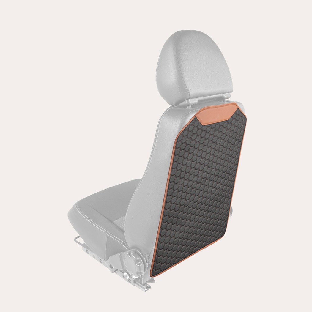 Car Seat Back Protector Car Kick Mat Premium Eco Leather Easy To