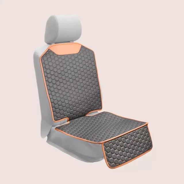 Car Seat Protector Crash Tested Black Brown Eco Leather Owleys Owleys