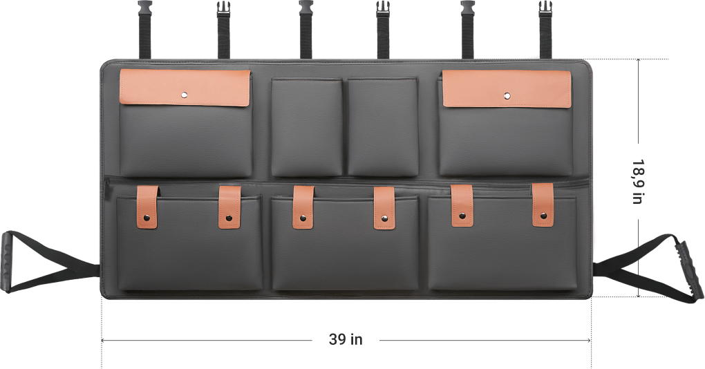 Buy Car Trunk Organizer Hanging & Compact 8 Pockets Premium Eco