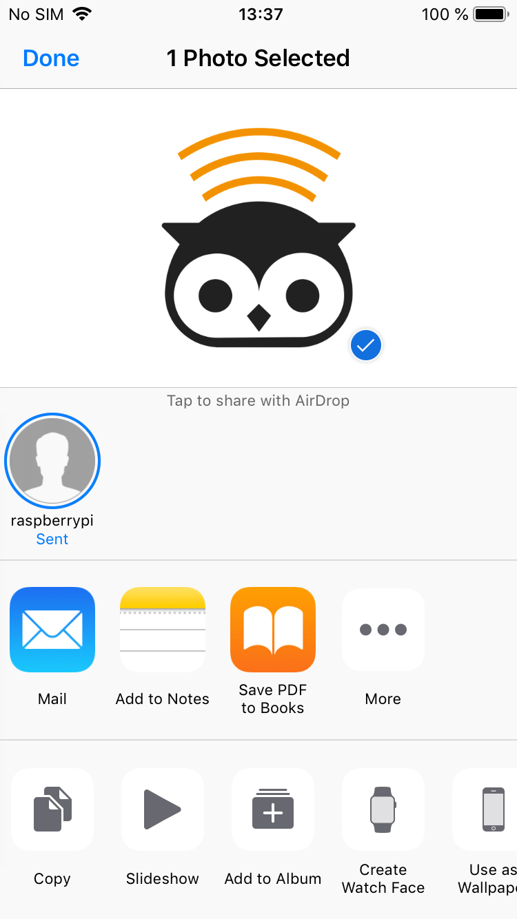Howto Use AirDrop on a Raspberry Pi 3 Open Wireless Link