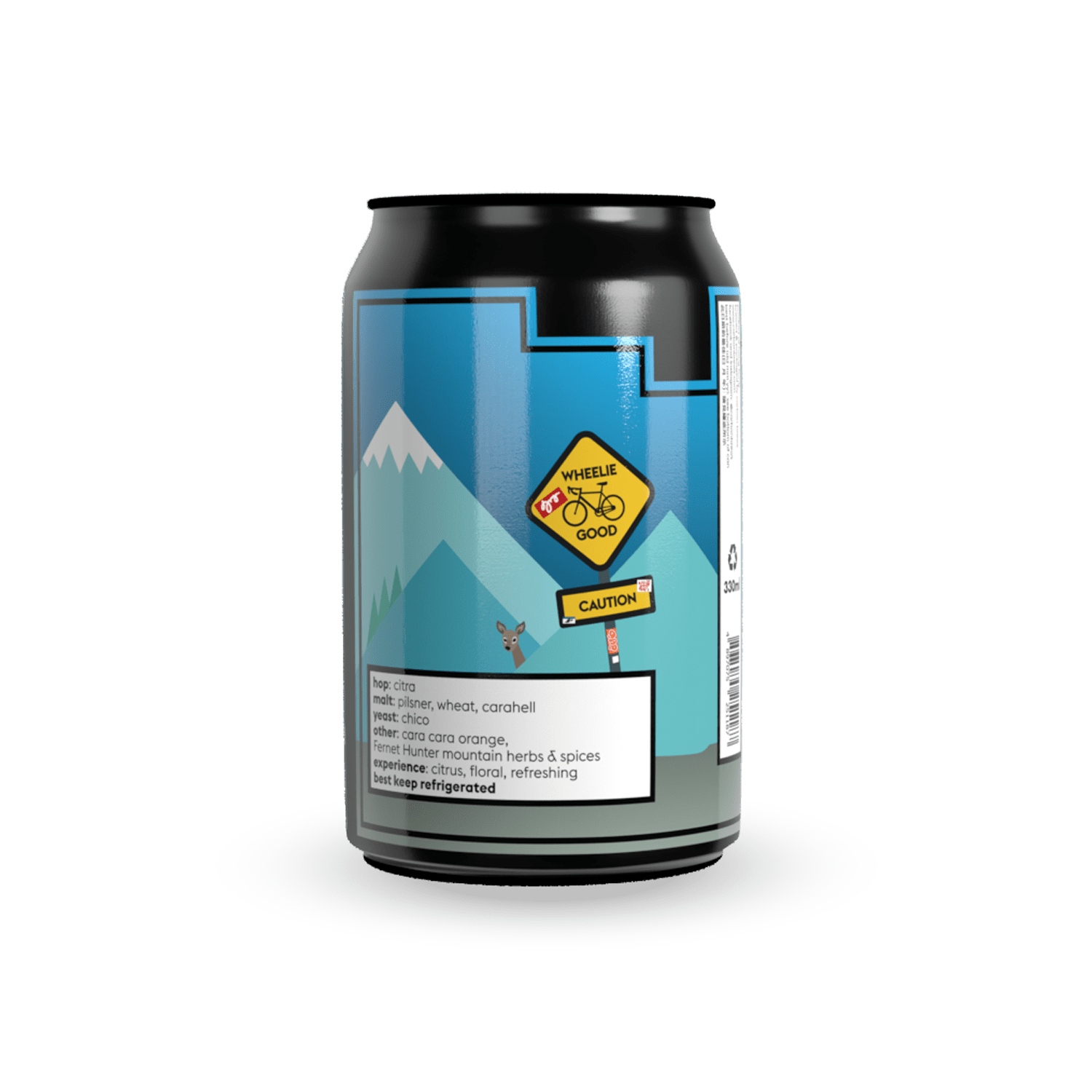 Carbon Brews Wheelie Good Radler Owlsome Bottles