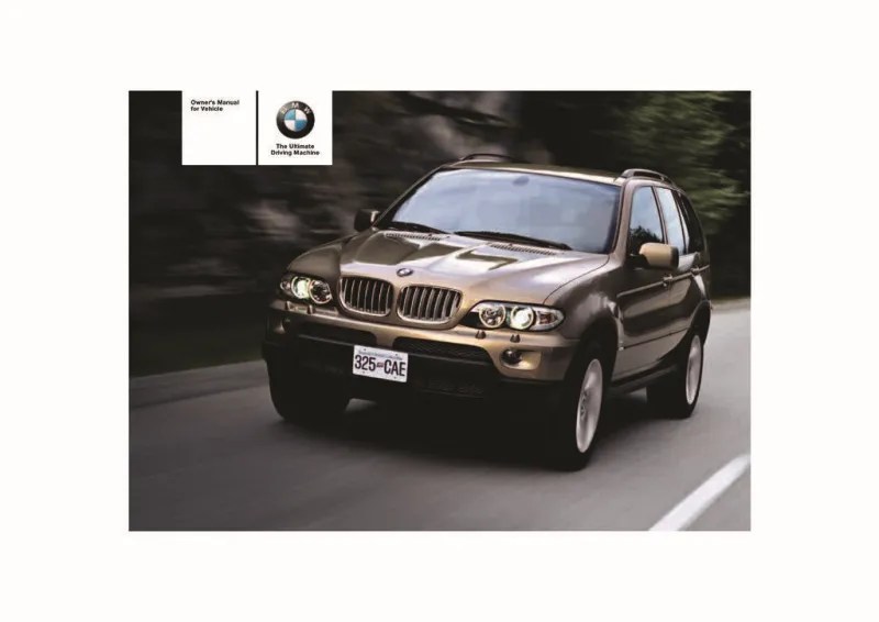 2006 BMW x5 owners manual free pdf