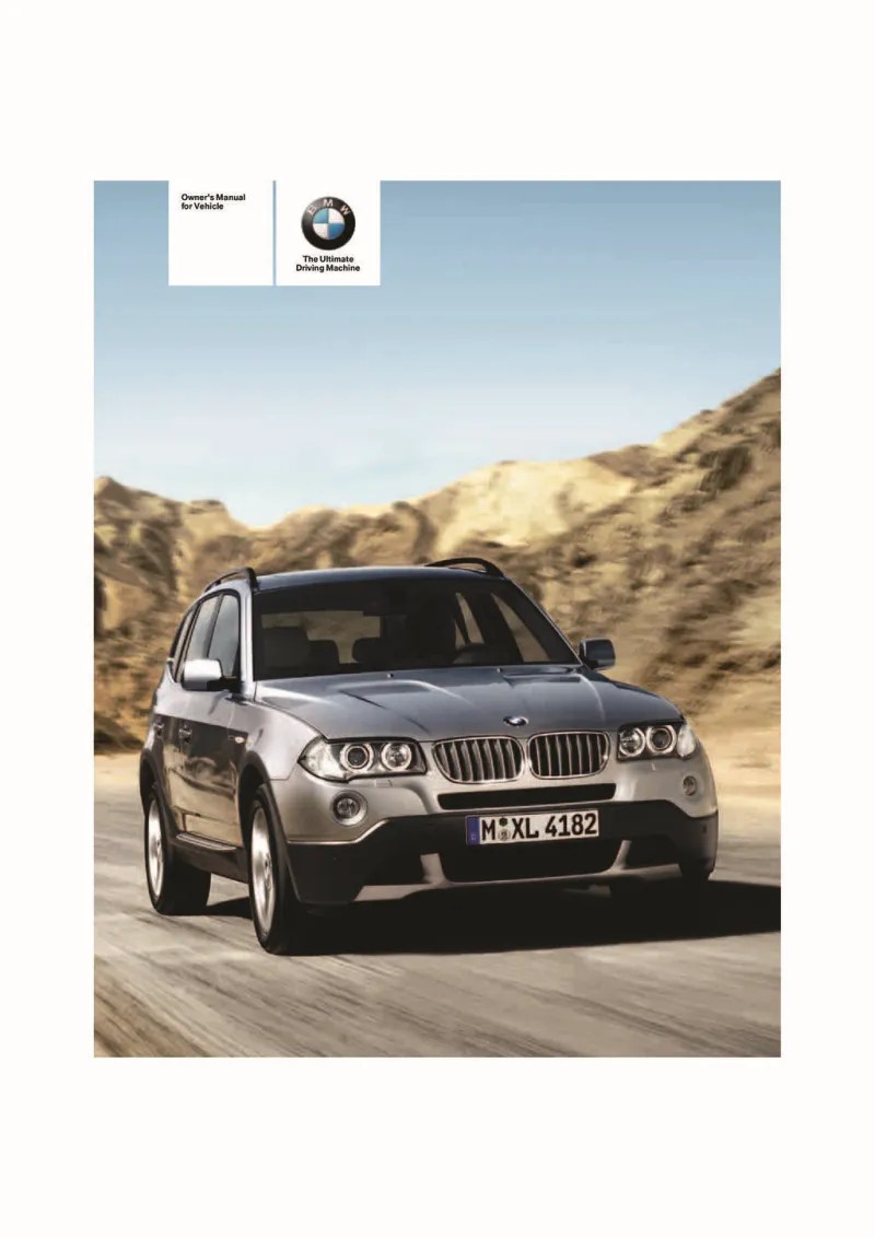 2008 BMW X3 owners manual free pdf
