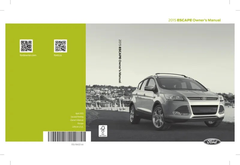 2015 Ford Escape owners manual free pdf