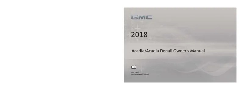 2018 GMC Acadia owners manual free pdf