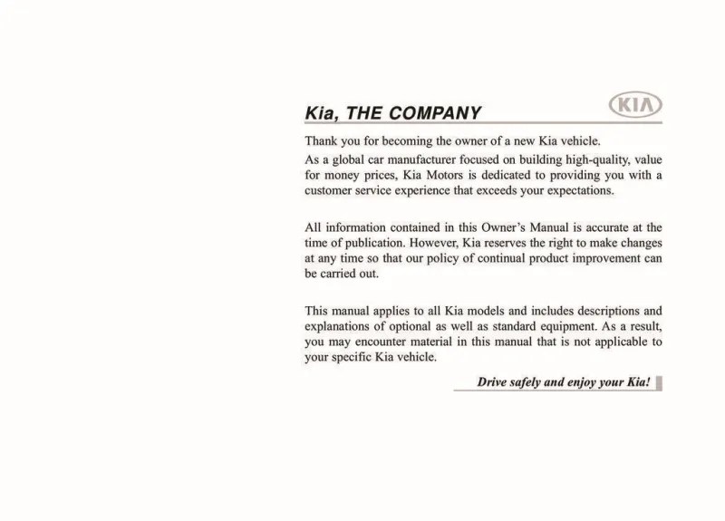 2015 Kia Rio owners manual free pdf