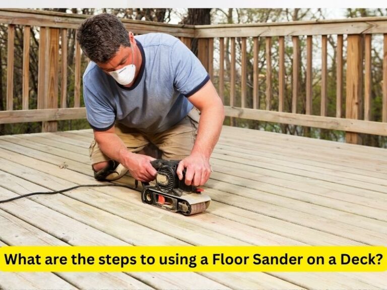 Can you use a Floor Sander on a Deck?