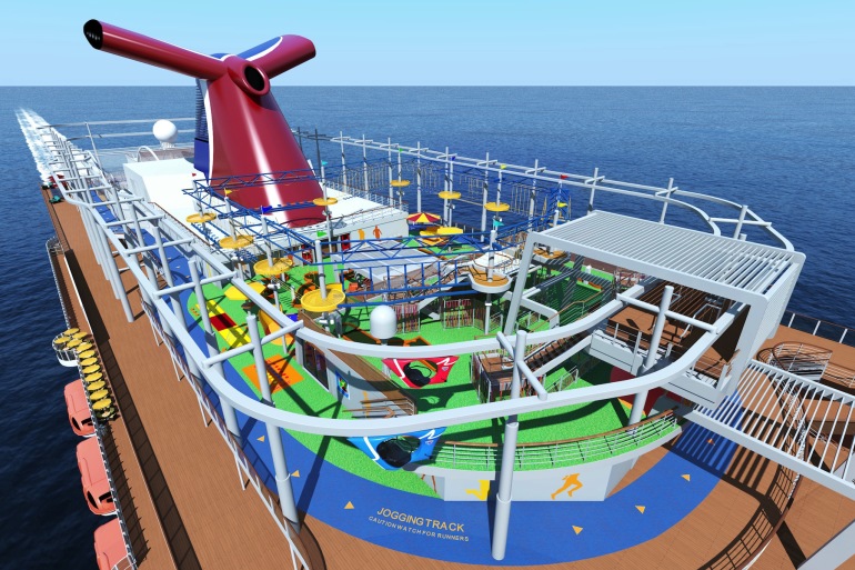 Carnival Vista Jogging Track Out With The Kids