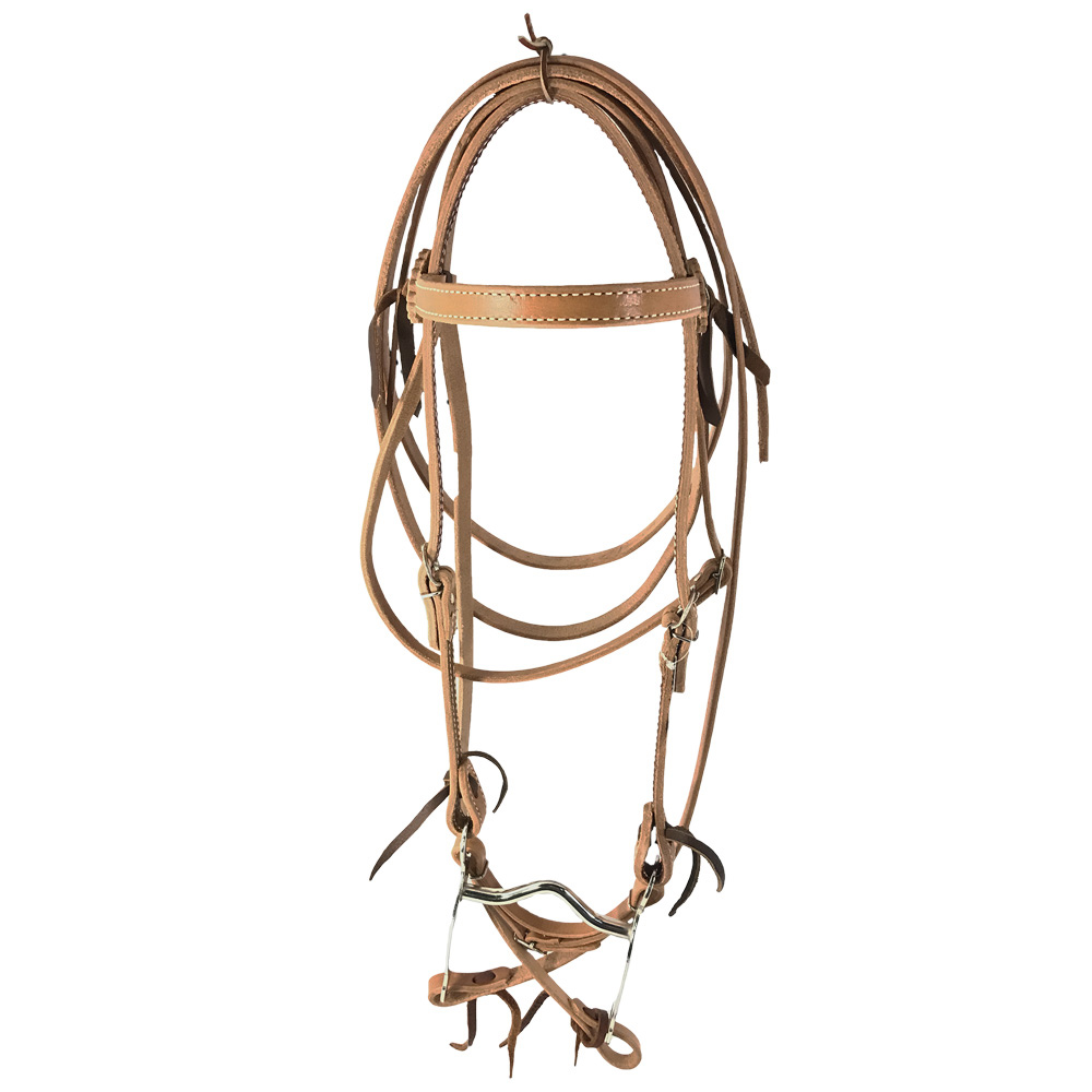 Leather Horse Bridle w/ Curb Bit Oxbow Tack