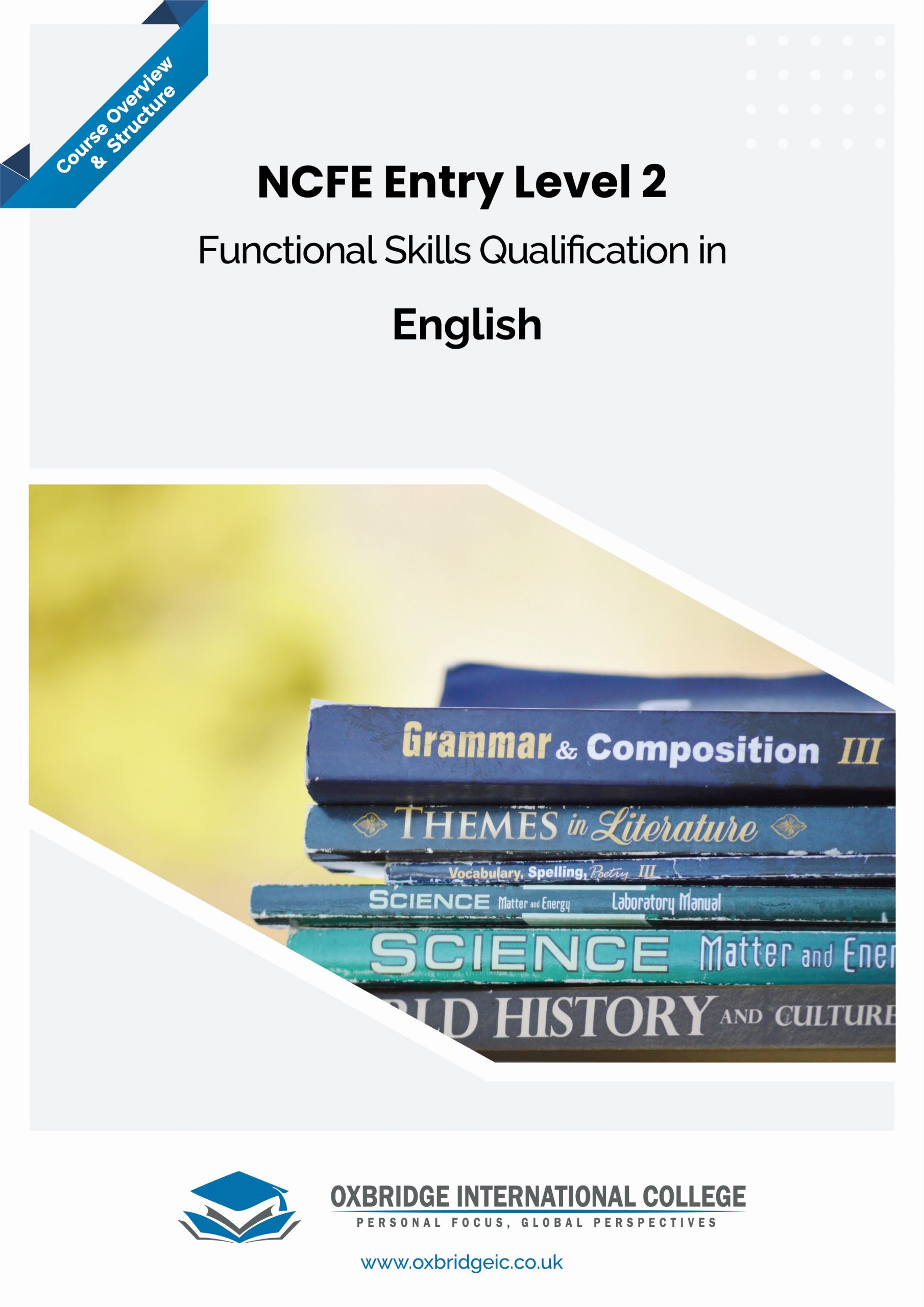Entry Level 2 Functional Skills Qualification in English Oxbridge