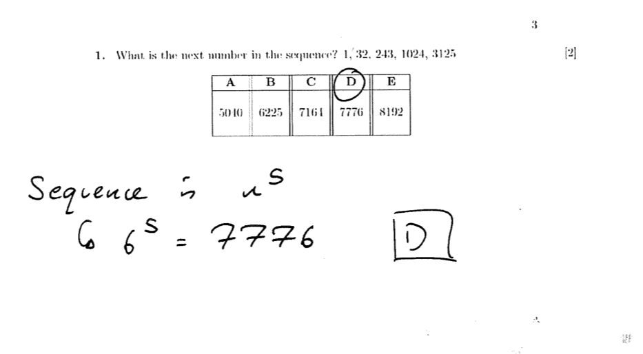 Oxford PAT 2021, Questions 16 Oxford PAT