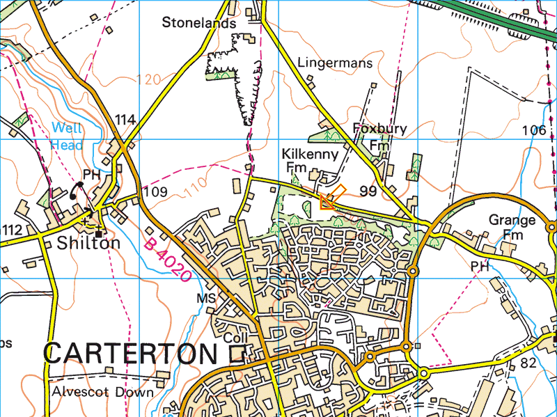 Map Of Carterton Nz Oxon XC Diary