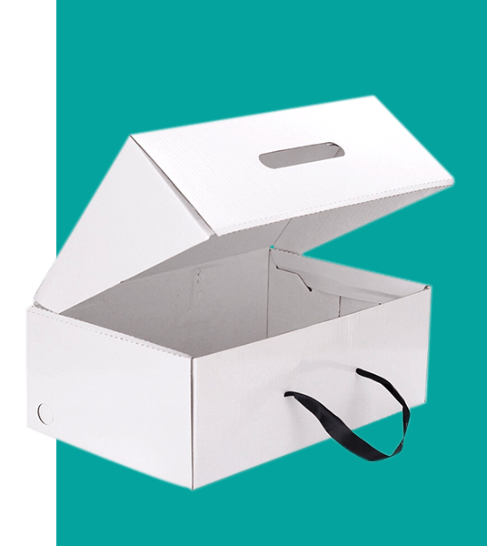 Custom White Shoe Boxes Wholesale OXO Packaging