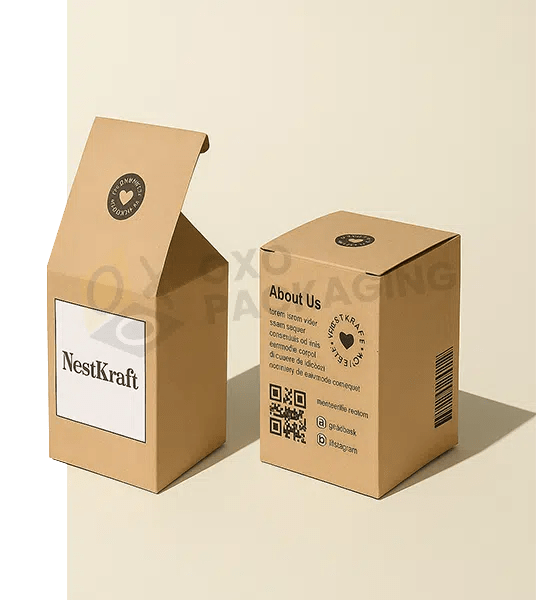 Custom Brown Kraft Boxes Wholesale OXO Packaging
